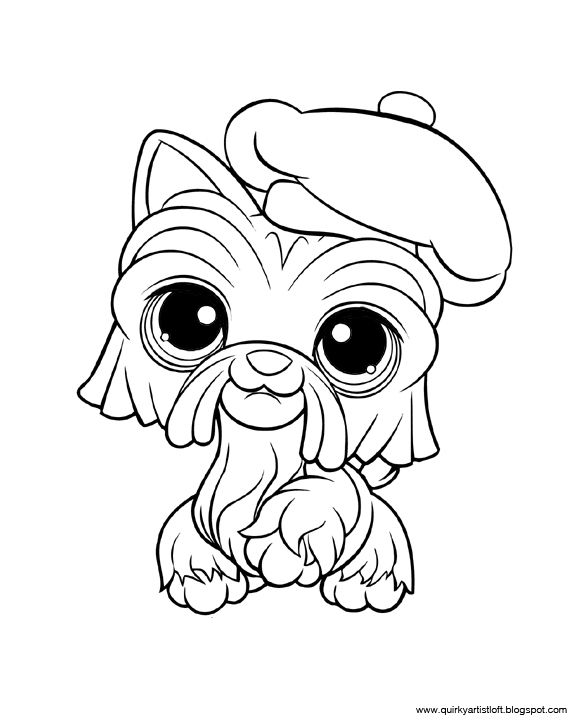 35 Dog LPS Coloring Pages Printable 9