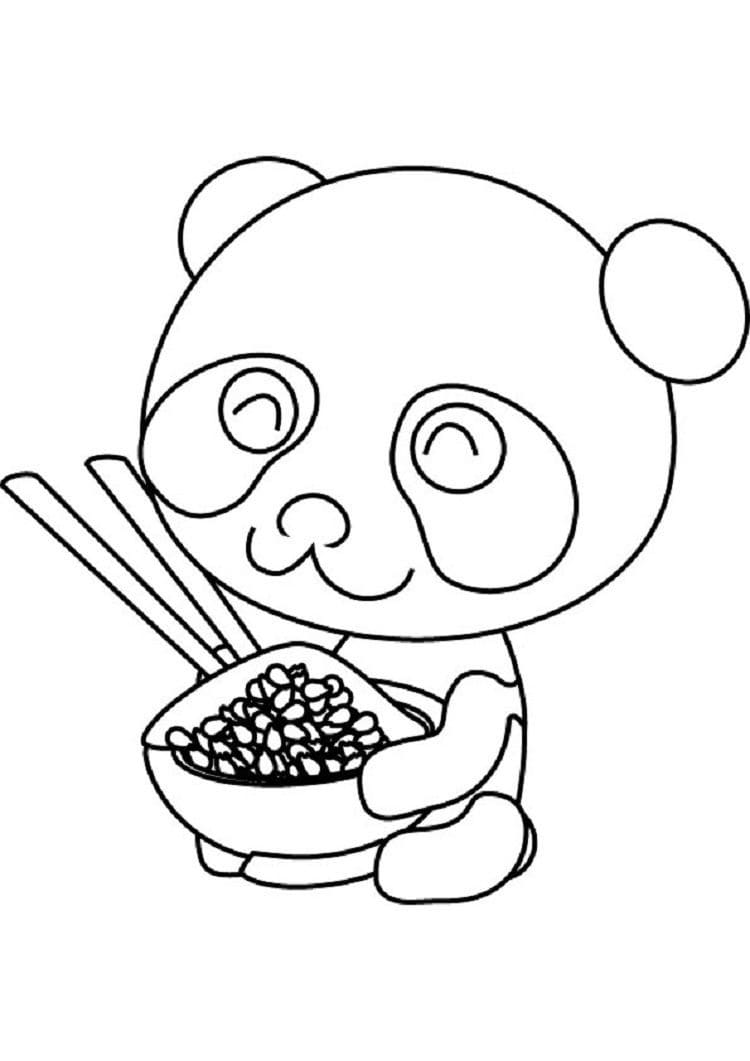 35 Donut Panda Coloring Pages Printable 10