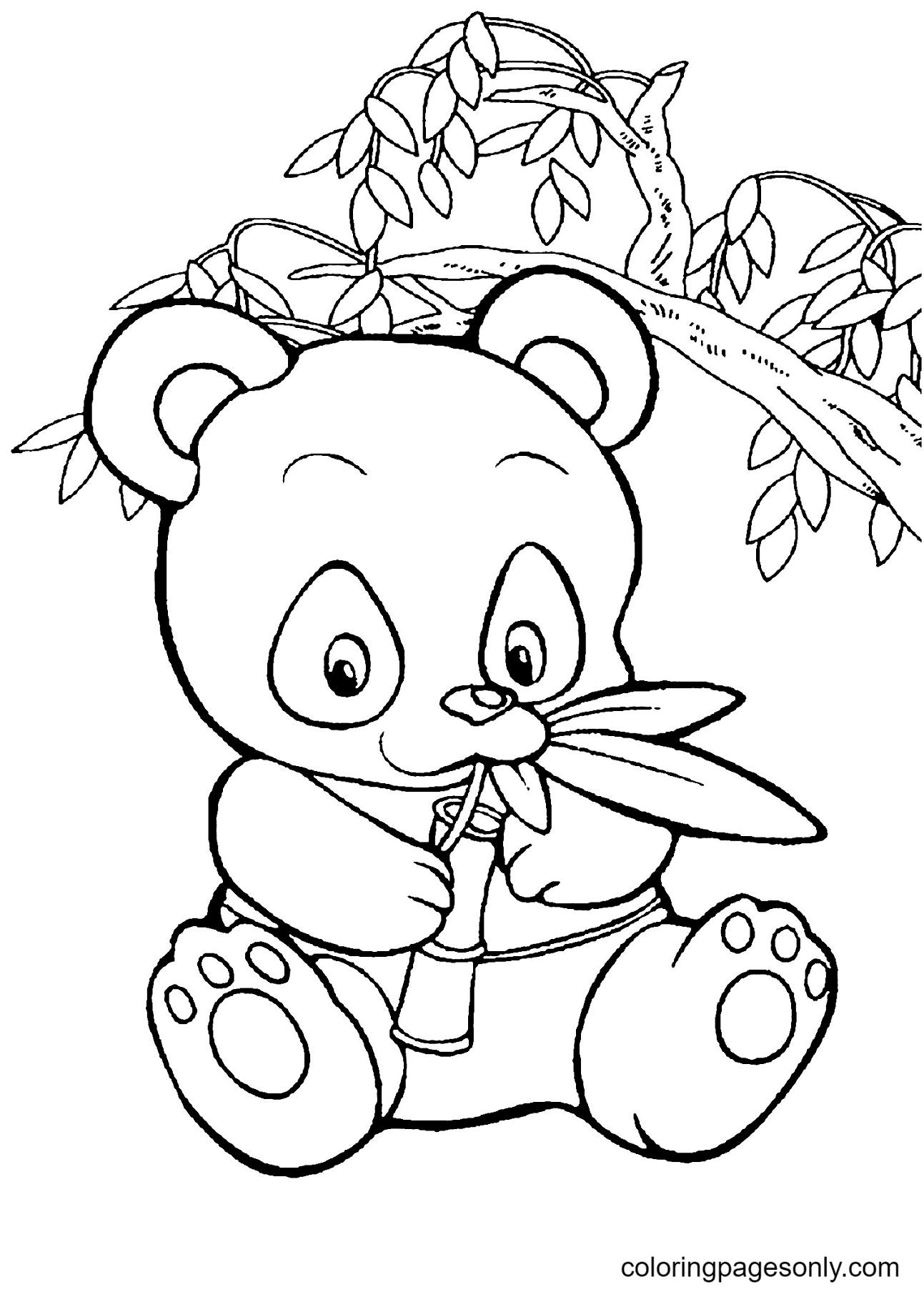 35 Donut Panda Coloring Pages Printable 4