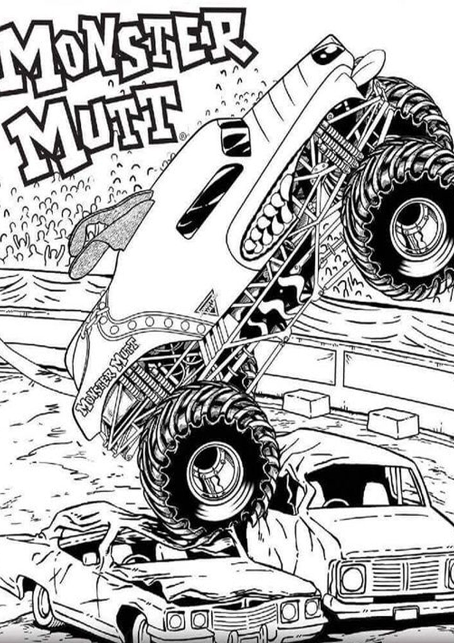 35 Epic Monster Truck Coloring Page Printable 14