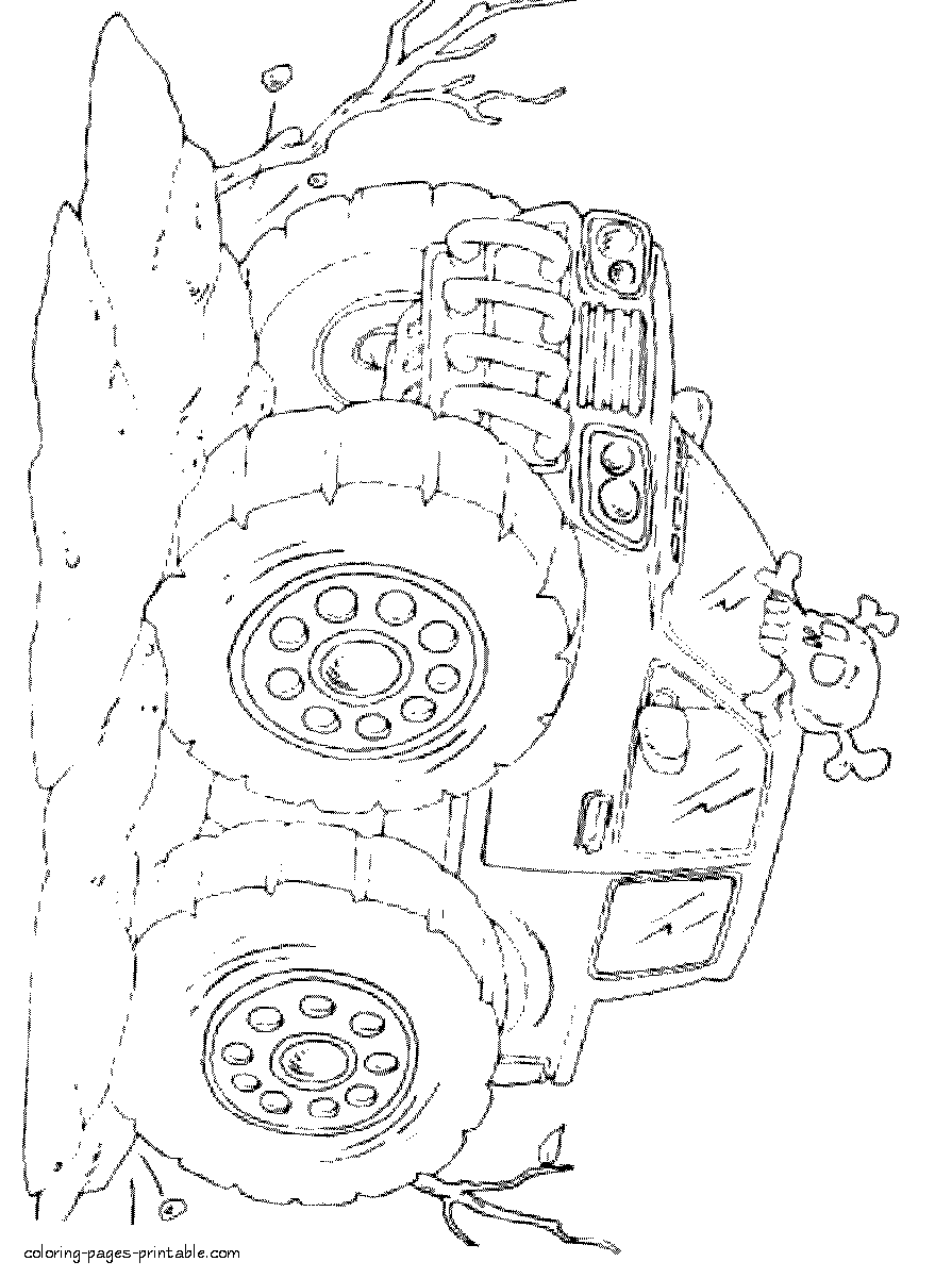 35 Epic Monster Truck Coloring Page Printable 18