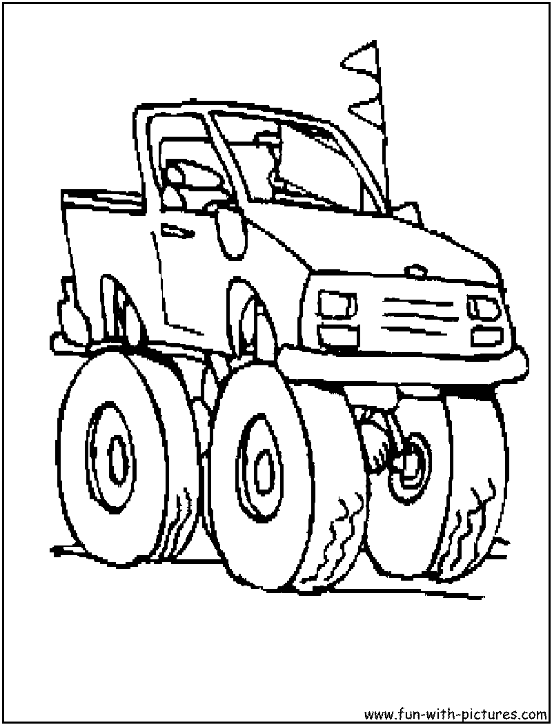 35 Epic Monster Truck Coloring Page Printable 2