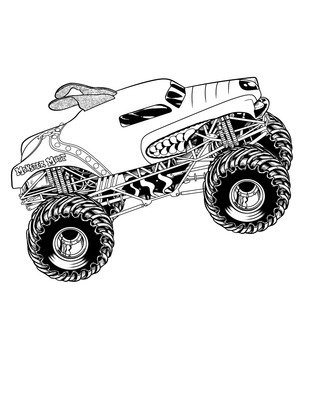 35 Epic Monster Truck Coloring Page Printable 25