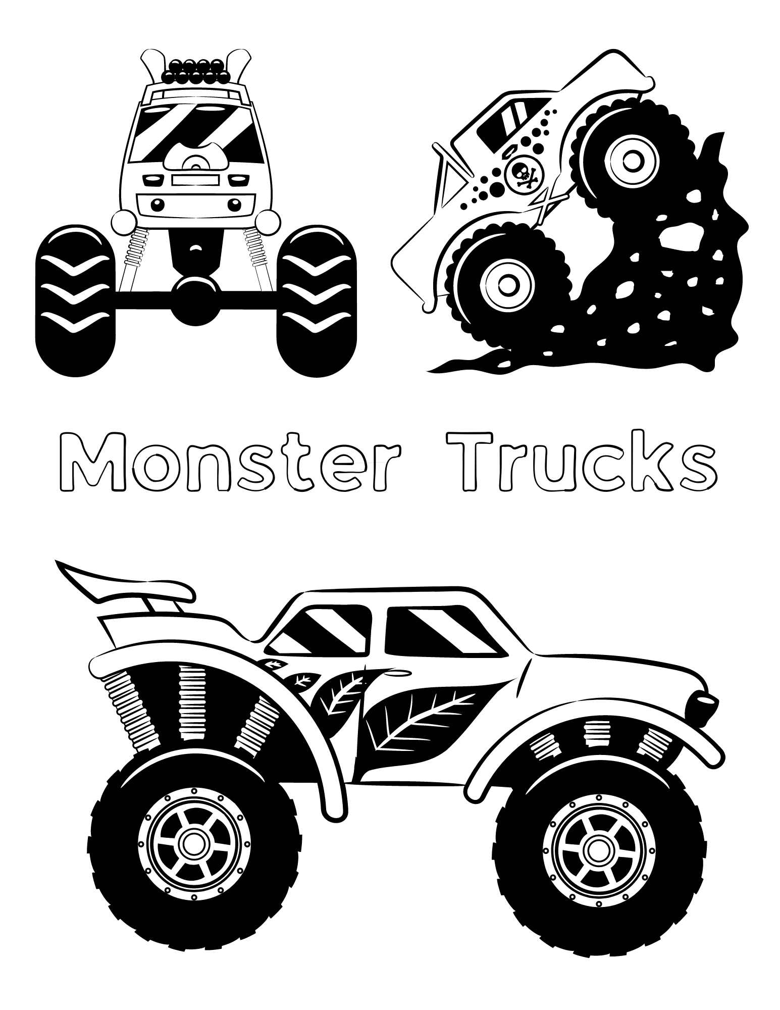 35 Epic Monster Truck Coloring Page Printable 27