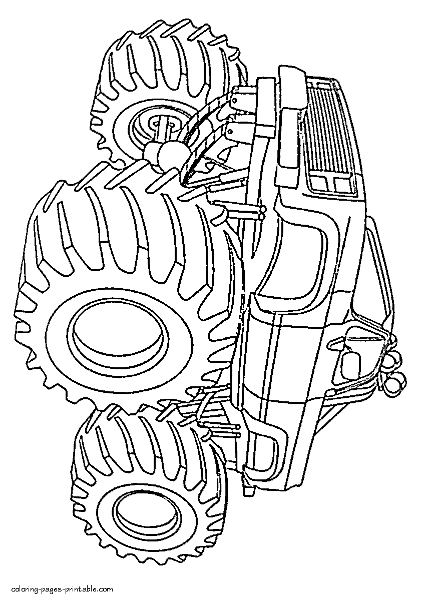 35 Epic Monster Truck Coloring Page Printable 3