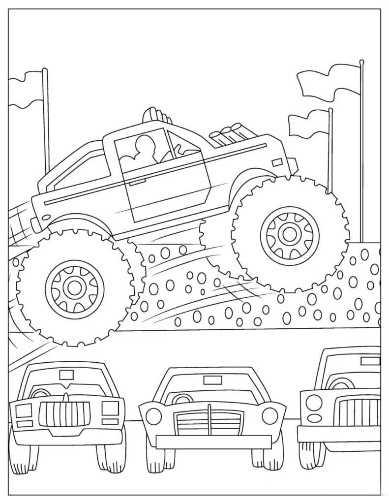 35 Epic Monster Truck Coloring Page Printable 30