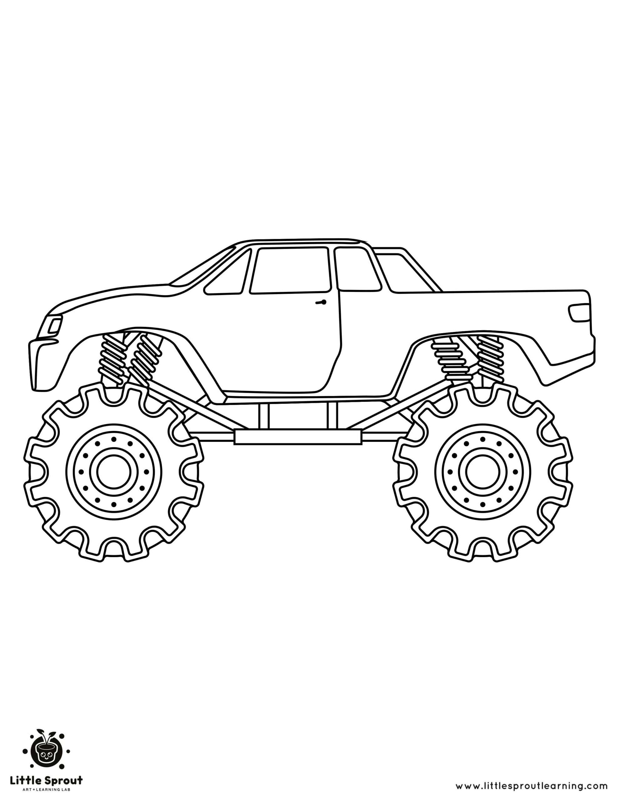 35 Epic Monster Truck Coloring Page Printable 32