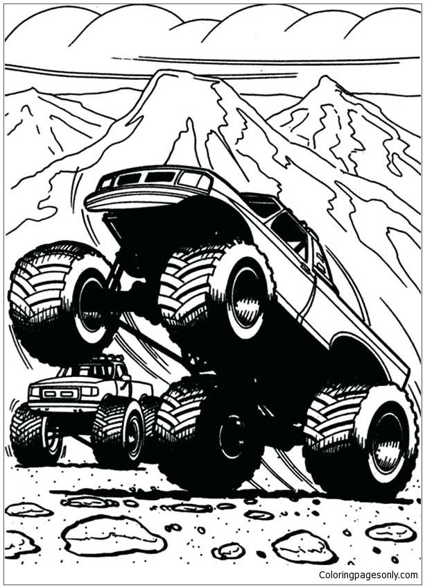 35 Epic Monster Truck Coloring Page Printable 34