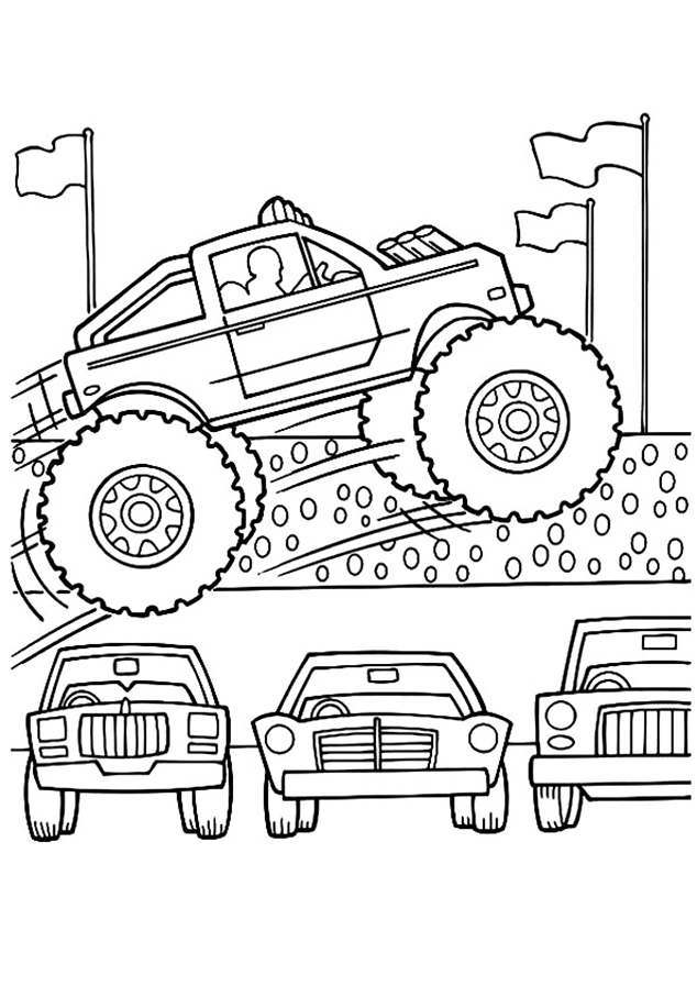 35 Epic Monster Truck Coloring Page Printable 6