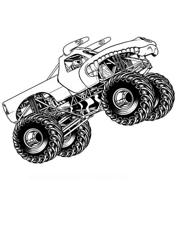 35 Epic Monster Truck Coloring Page Printable 7