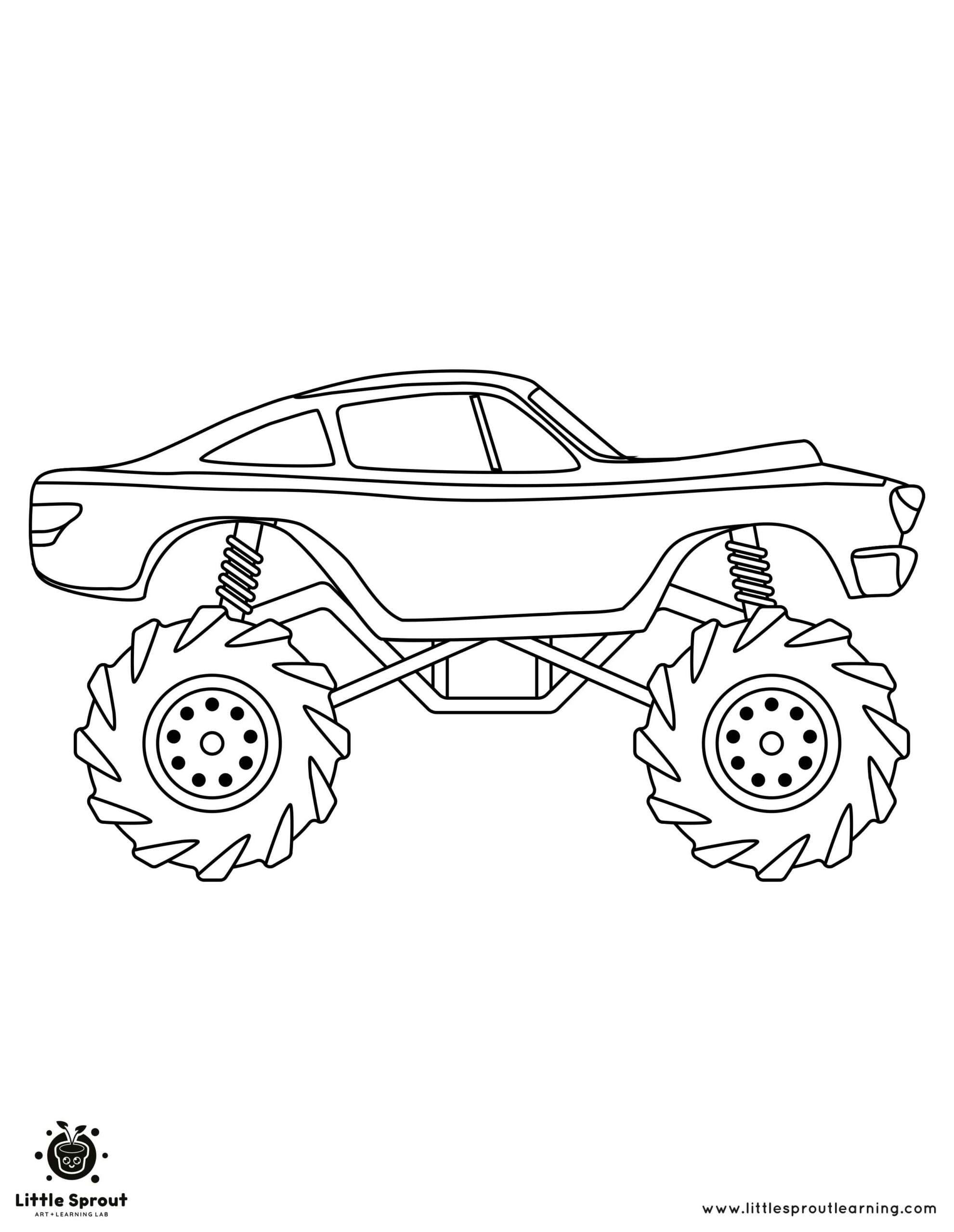 35 Epic Monster Truck Coloring Page Printable 8