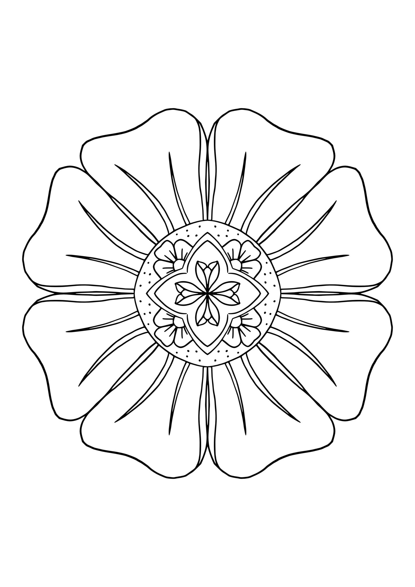 35 Flower Mandala Coloring Pages Printable 28