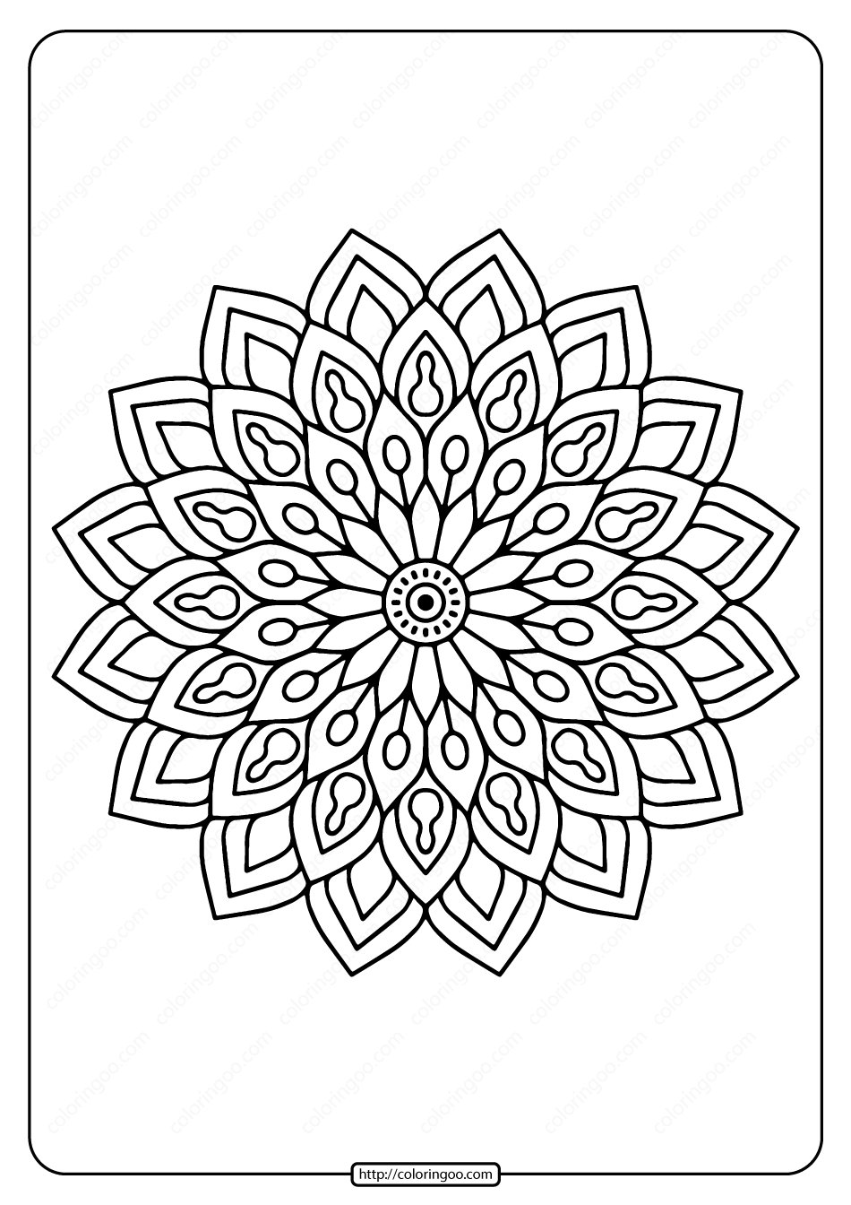 35 Flower Mandala Coloring Pages Printable 29