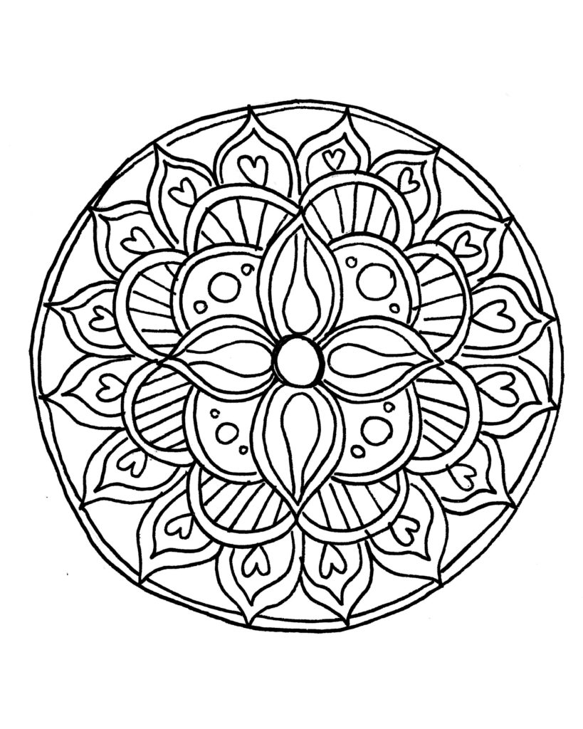 35 Flower Mandala Coloring Pages Printable 30