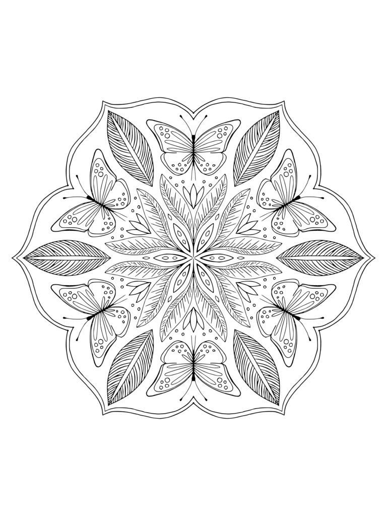 35 Flower Mandala Coloring Pages Printable 31