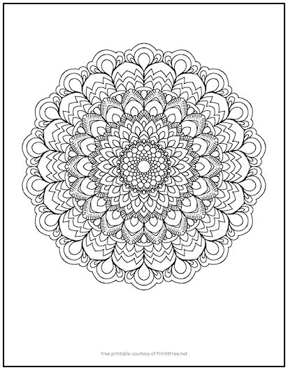 35 Flower Mandala Coloring Pages Printable 35