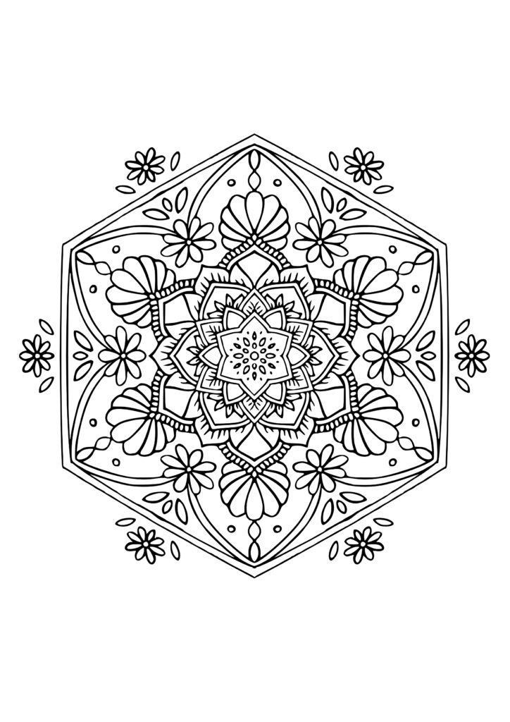 35 Flower Mandala Coloring Pages Printable 5