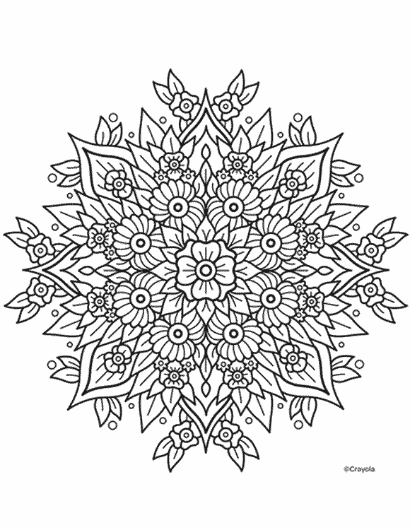 35 Flower Mandala Coloring Pages Printable 6