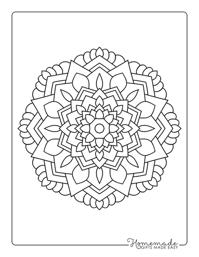 35 Flower Mandala Coloring Pages Printable 8