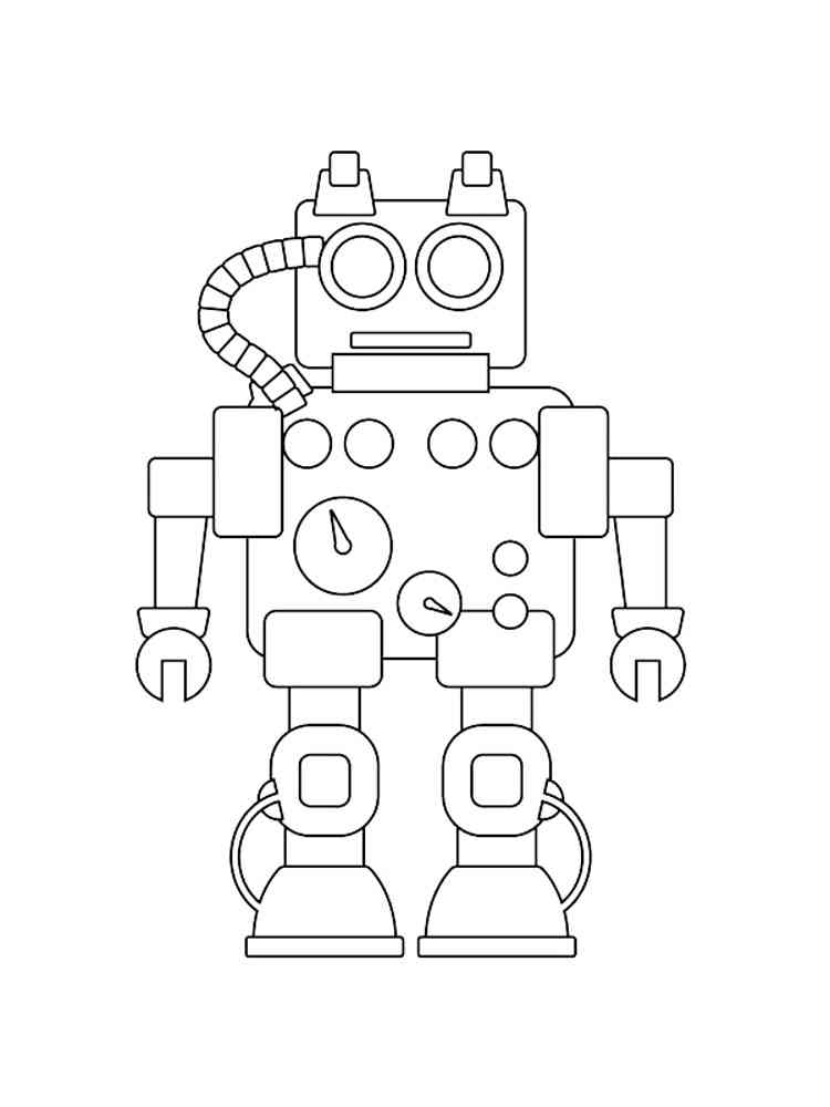 35 Robot Coloring Pages Printable 11