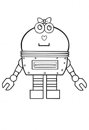 35 Robot Coloring Pages Printable 14