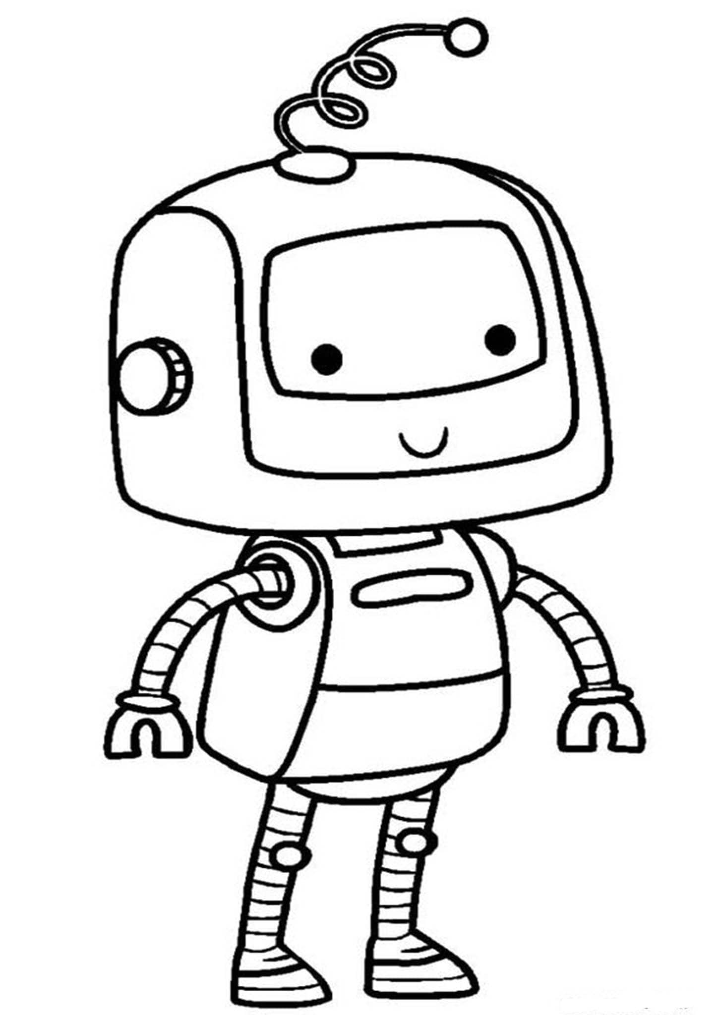 35 Robot Coloring Pages Printable 24