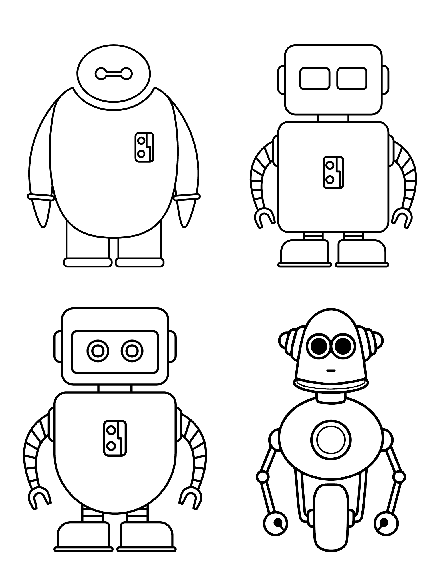 35 Robot Coloring Pages Printable 25