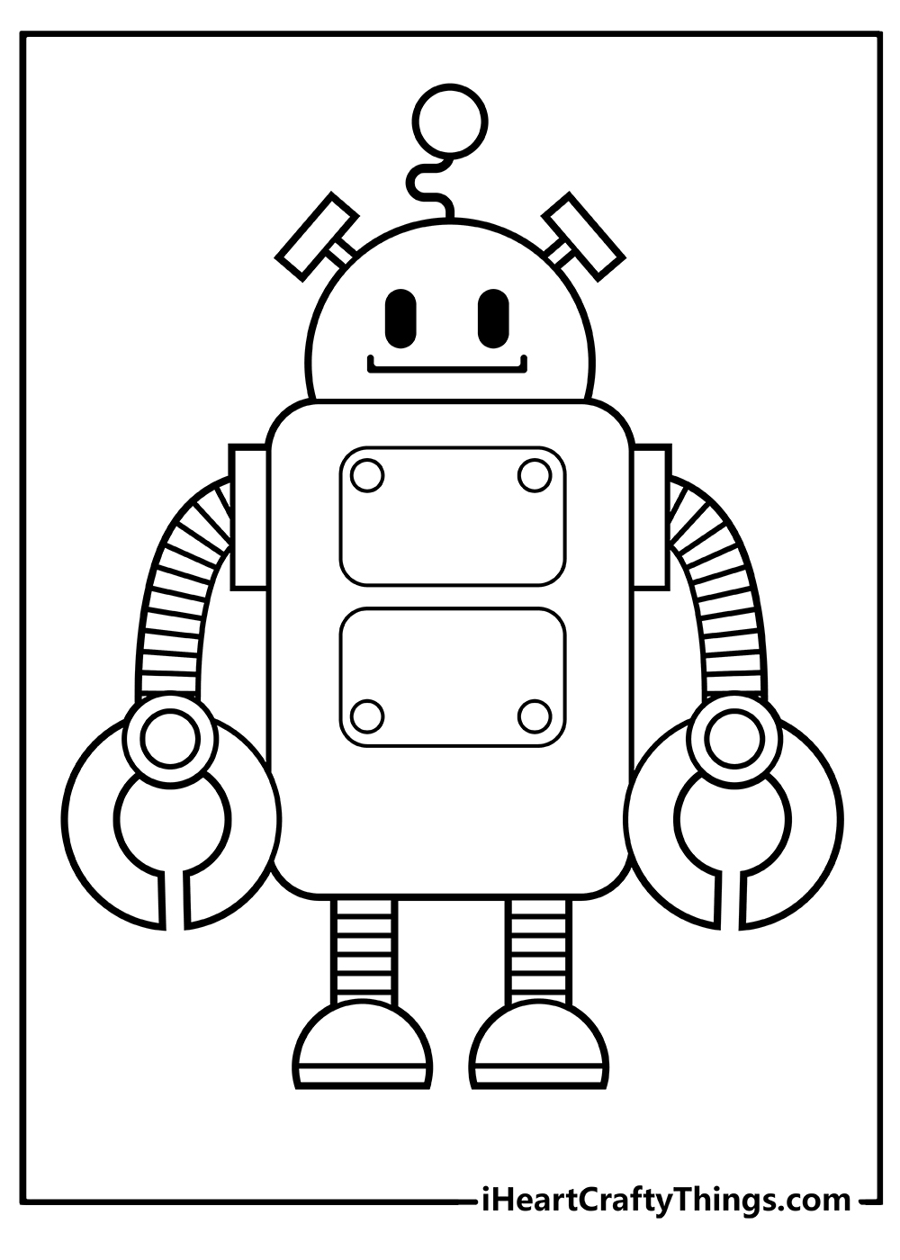 35 Robot Coloring Pages Printable 27