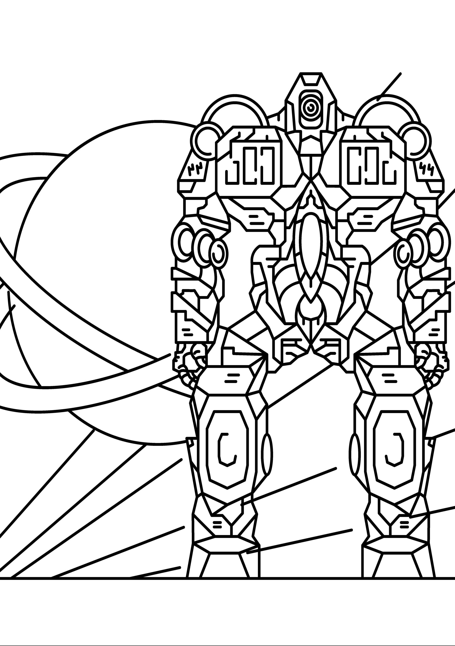 35 Robot Coloring Pages Printable 32