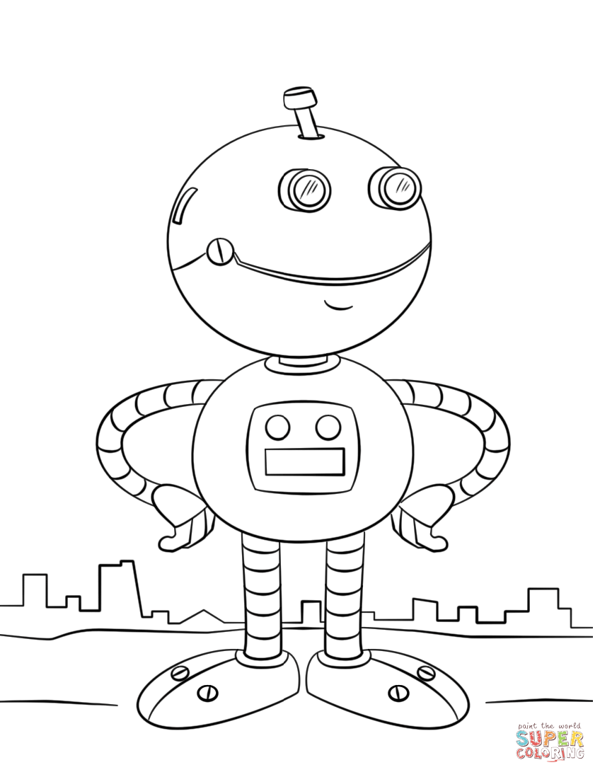 35 Robot Coloring Pages Printable 33