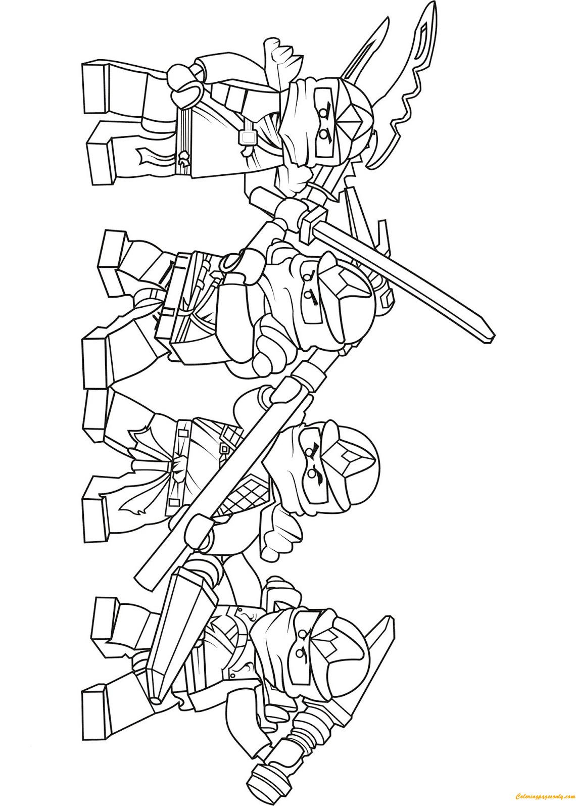 35 Thrilling Lego Ninjago Coloring Pages Printable 10