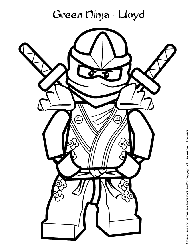 35 Thrilling Lego Ninjago Coloring Pages Printable 13