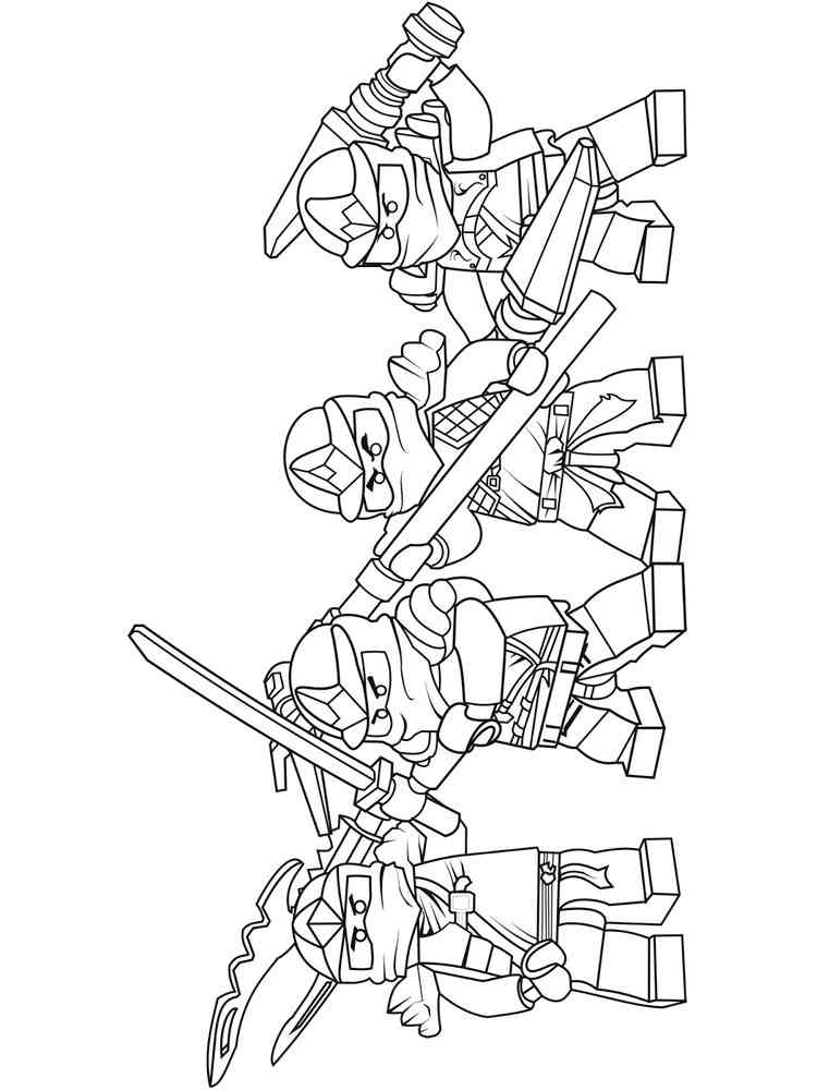 35 Thrilling Lego Ninjago Coloring Pages Printable 16