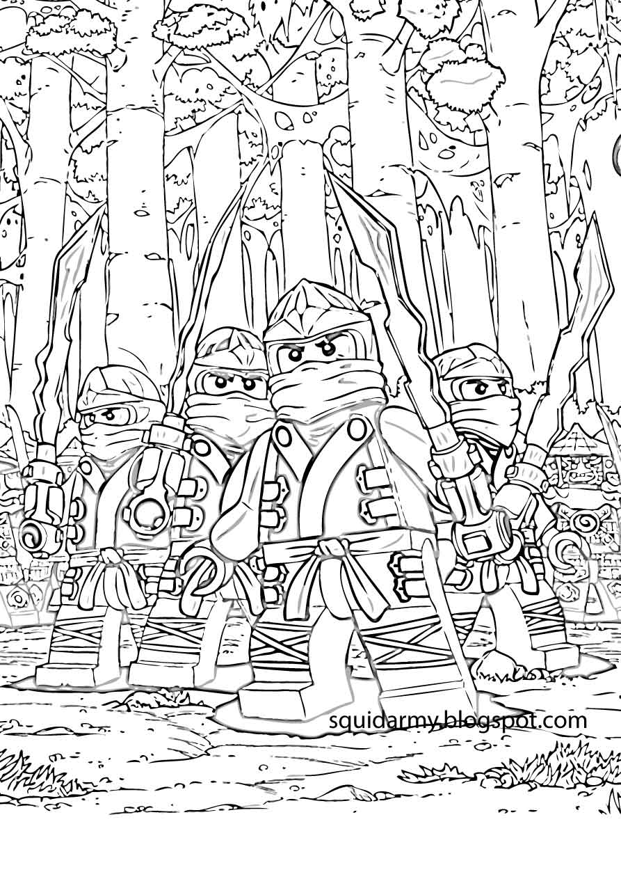 35 Thrilling Lego Ninjago Coloring Pages Printable 26