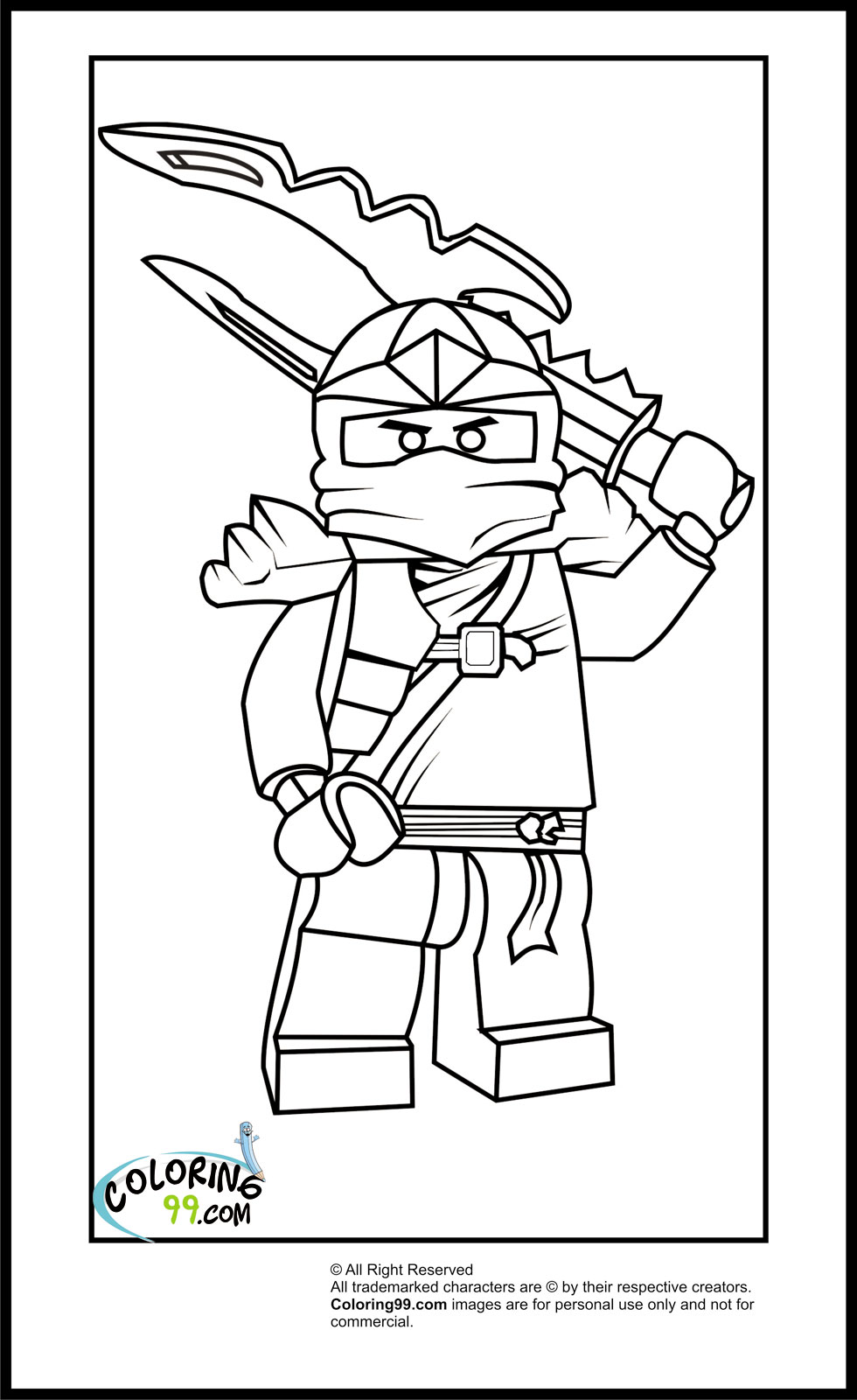 35 Thrilling Lego Ninjago Coloring Pages Printable 27