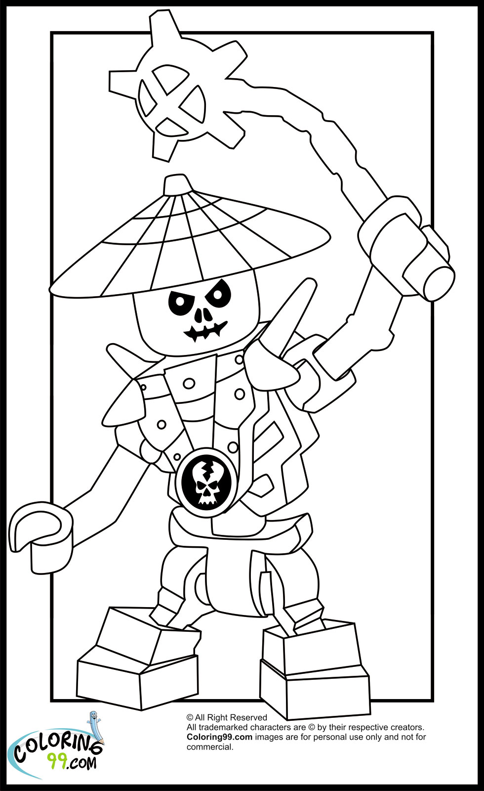 35 Thrilling Lego Ninjago Coloring Pages Printable 34