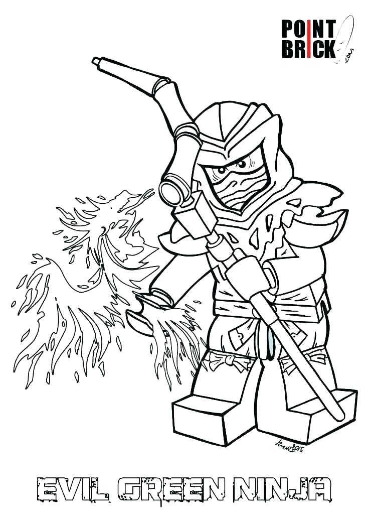 35 Thrilling Lego Ninjago Coloring Pages Printable 5