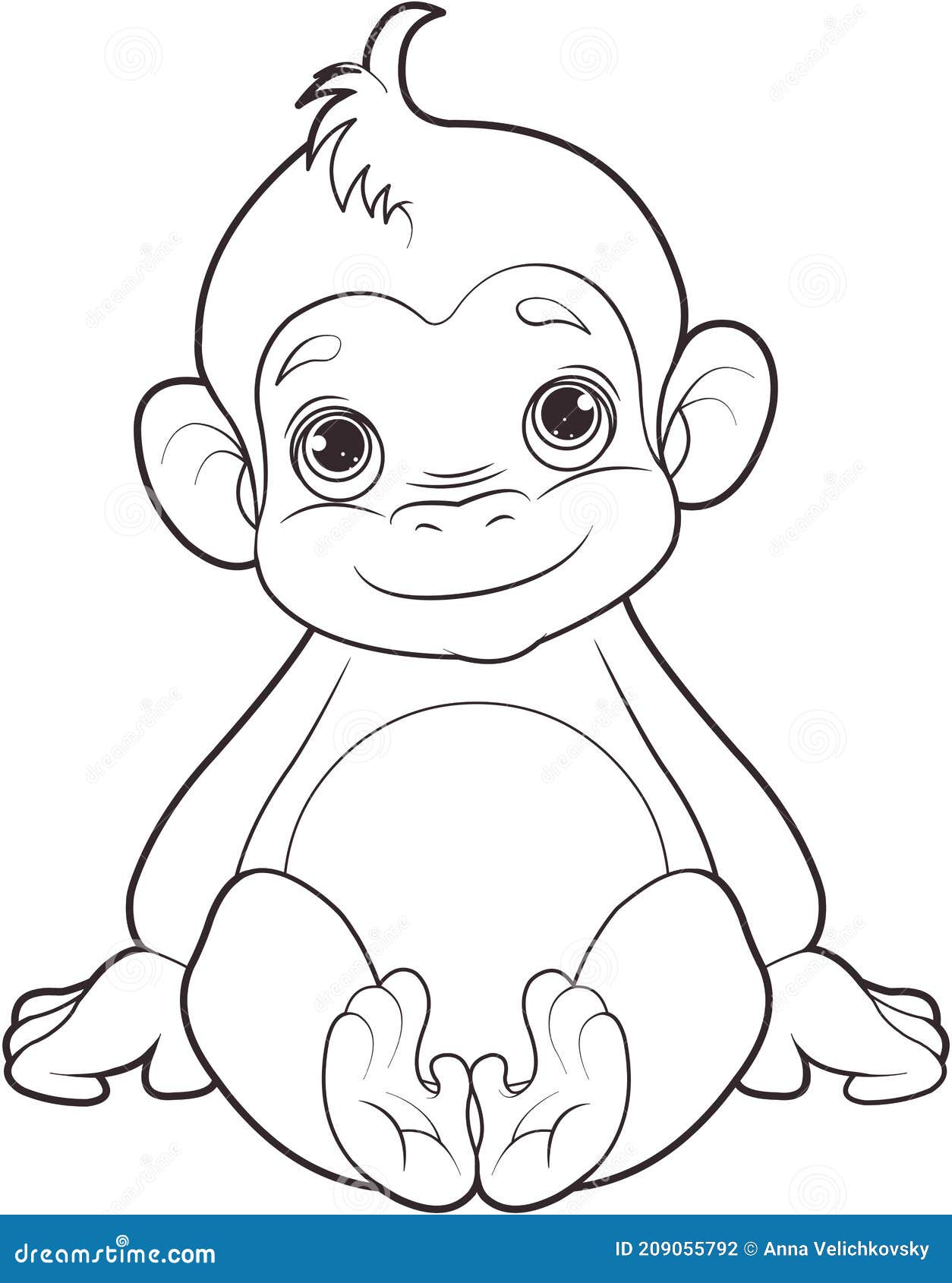 36 Cute Printable Monkey Coloring Pages Printable 15