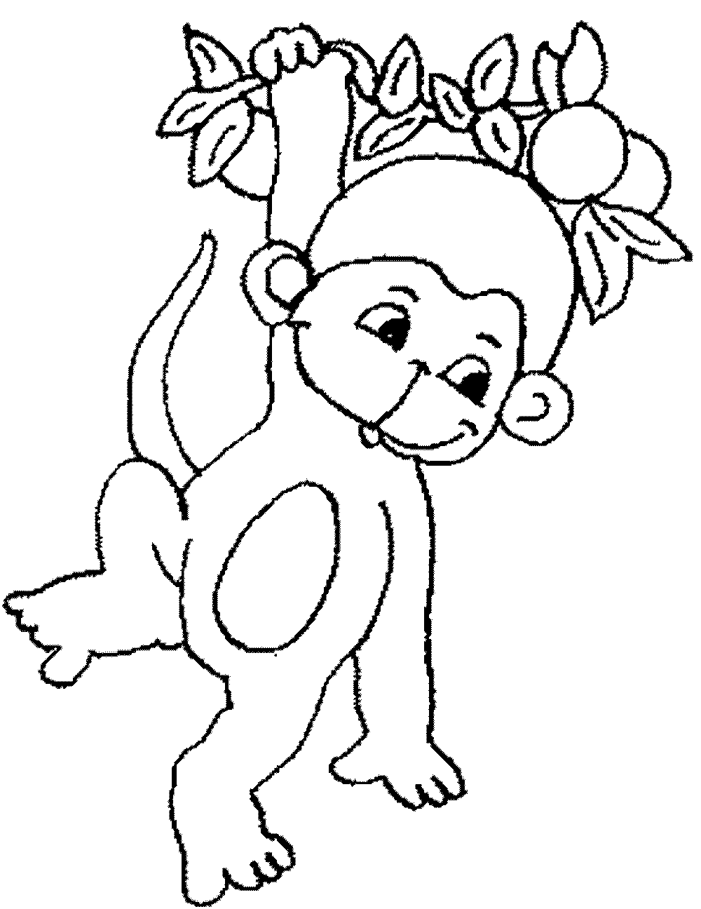 36 Cute Printable Monkey Coloring Pages Printable 21