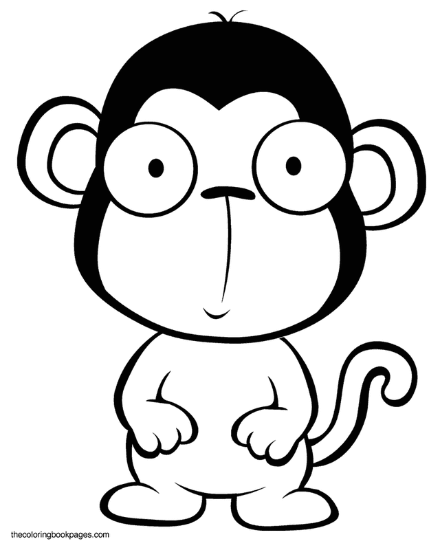 36 Cute Printable Monkey Coloring Pages Printable 31