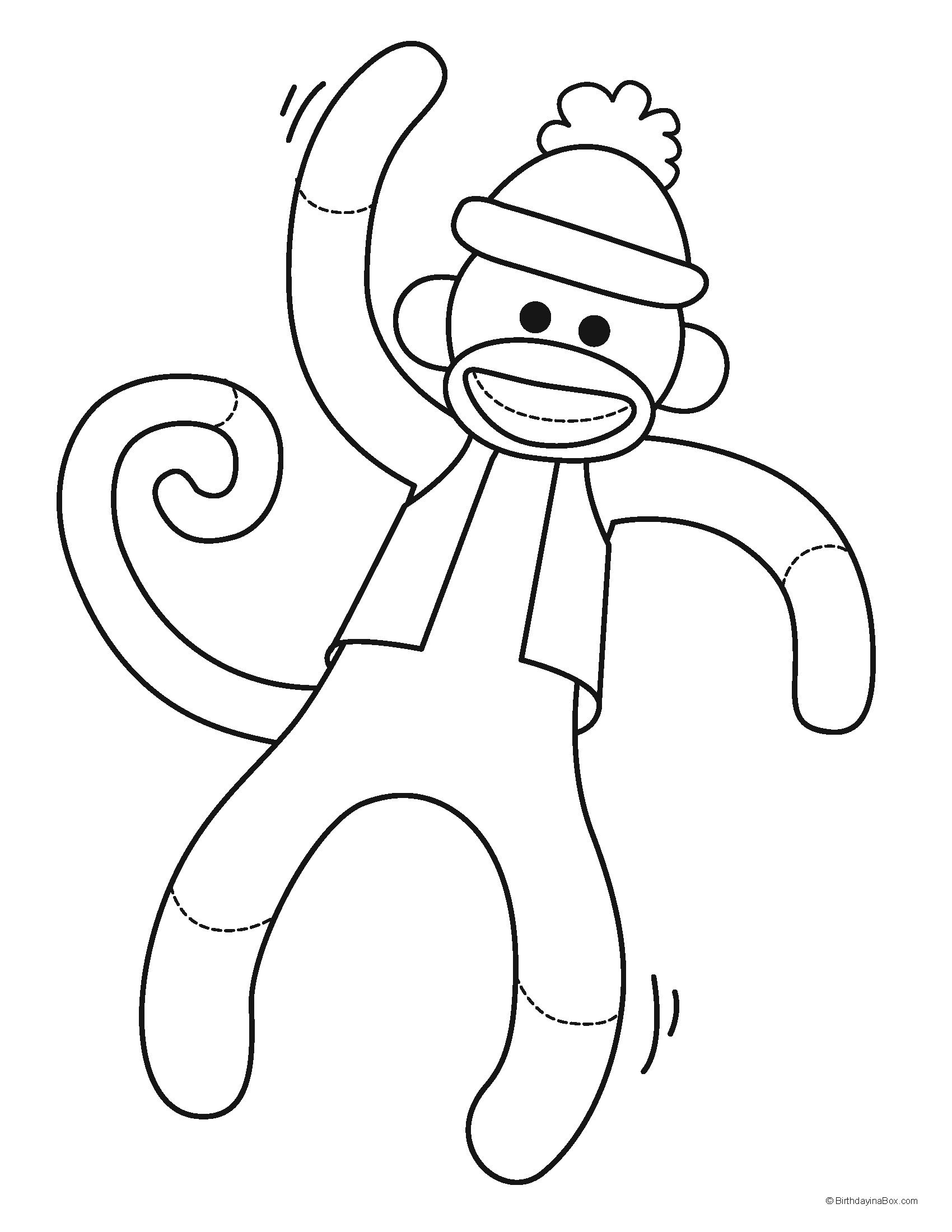 36 Cute Printable Monkey Coloring Pages Printable 33