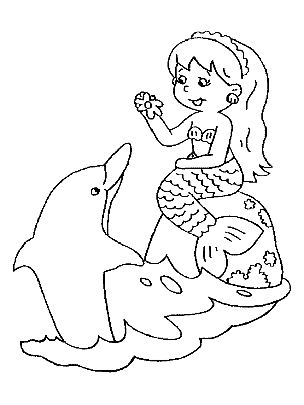 36 Lovely Free Coloring Pages Mermaid Printable 12