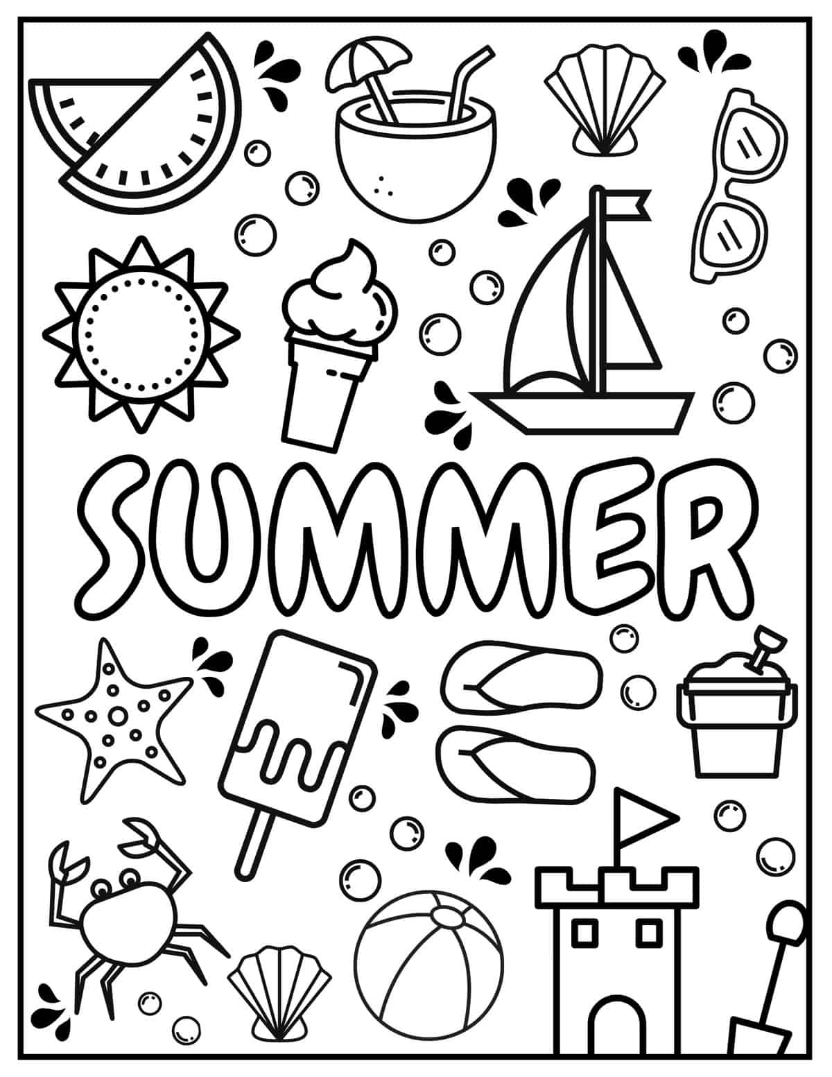 36 Playground Fun Coloring Pages Printable 23