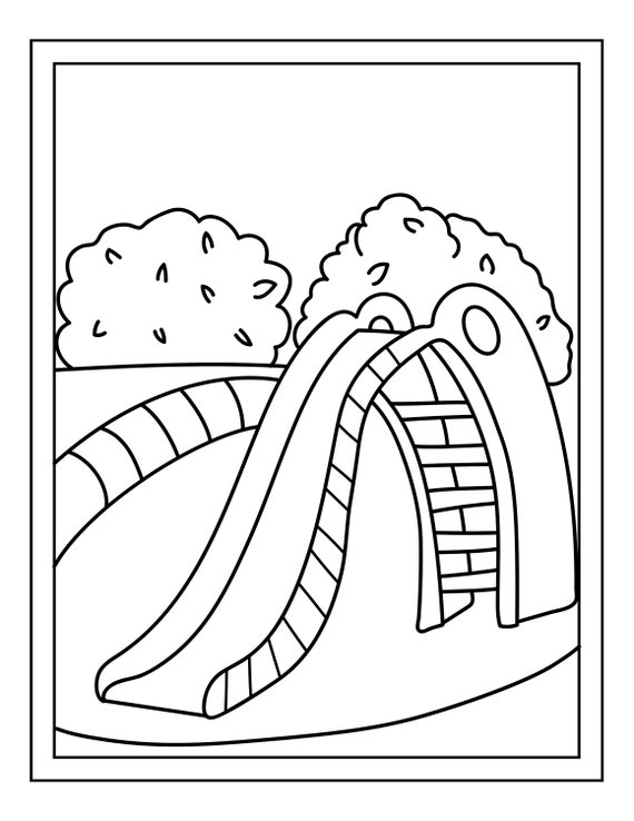 36 Playground Fun Coloring Pages Printable 29