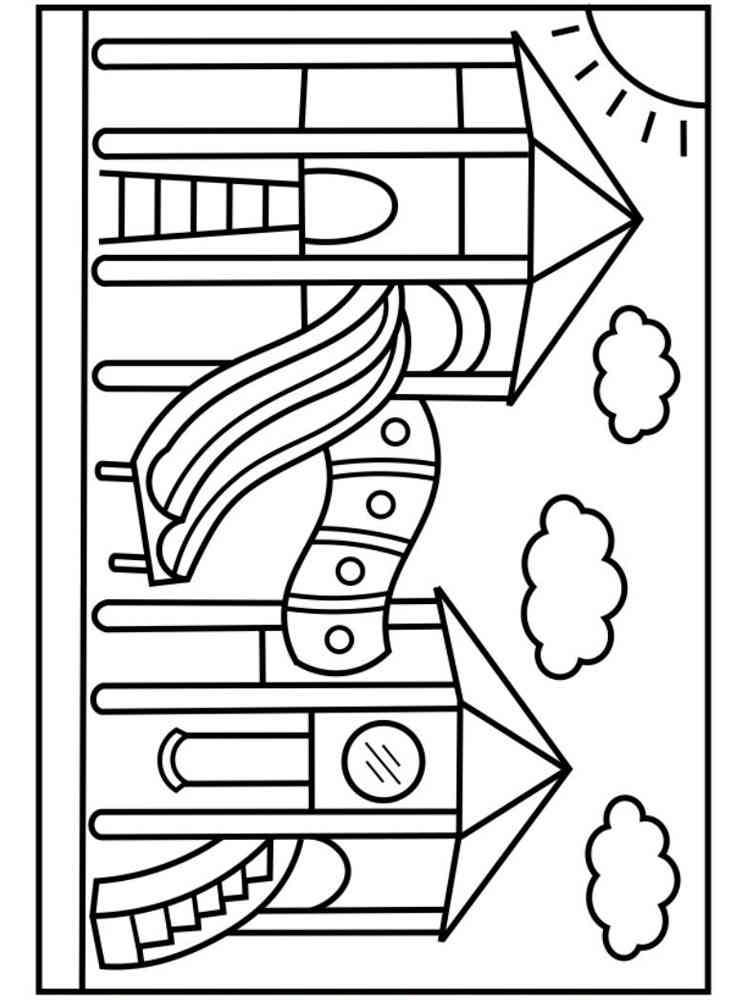 36 Playground Fun Coloring Pages Printable 31