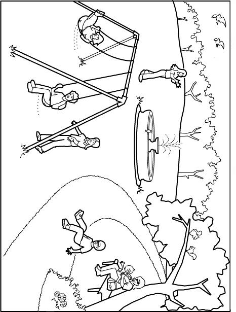 36 Playground Fun Coloring Pages Printable 4