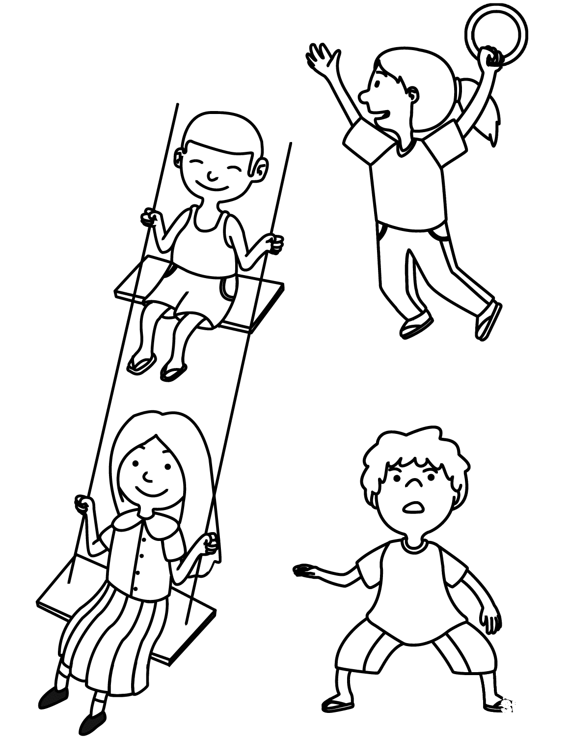 36 Playground Fun Coloring Pages Printable 5