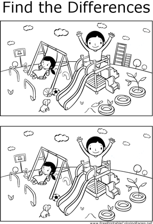 36 Playground Fun Coloring Pages Printable 9