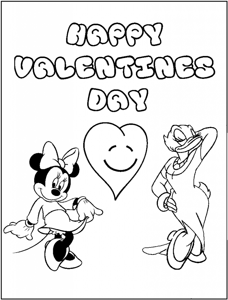 36 Valentine's Day Cartoon Coloring Pages Printable 11