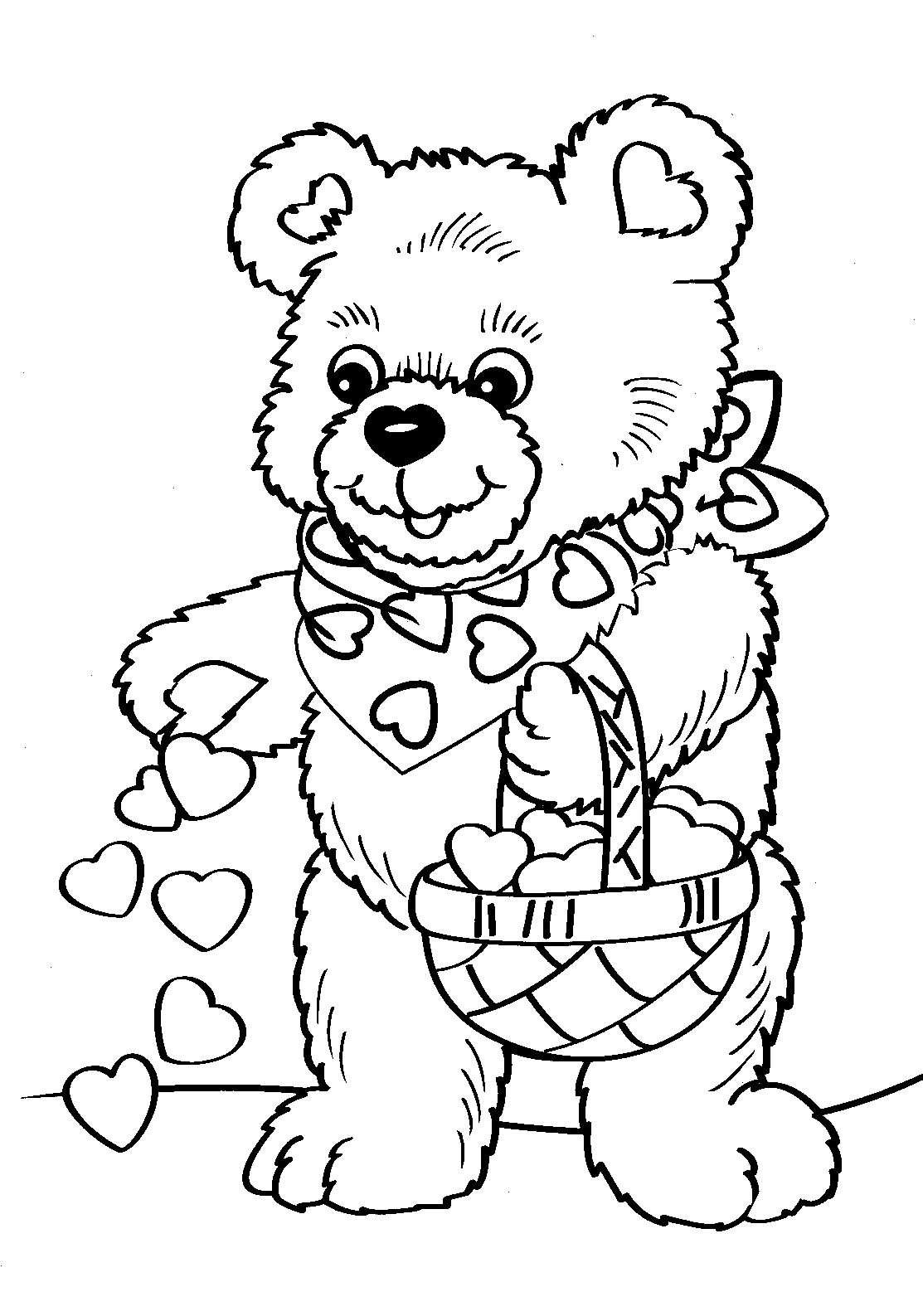 36 Valentine's Day Cartoon Coloring Pages Printable 22